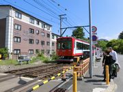 箱根ケーブルカー（久し振りの出会い）