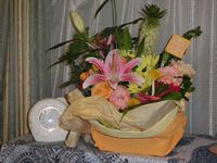 従姉妹が送ってくれたお花