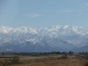 車窓から。山の好きな私にはたまらない光景。